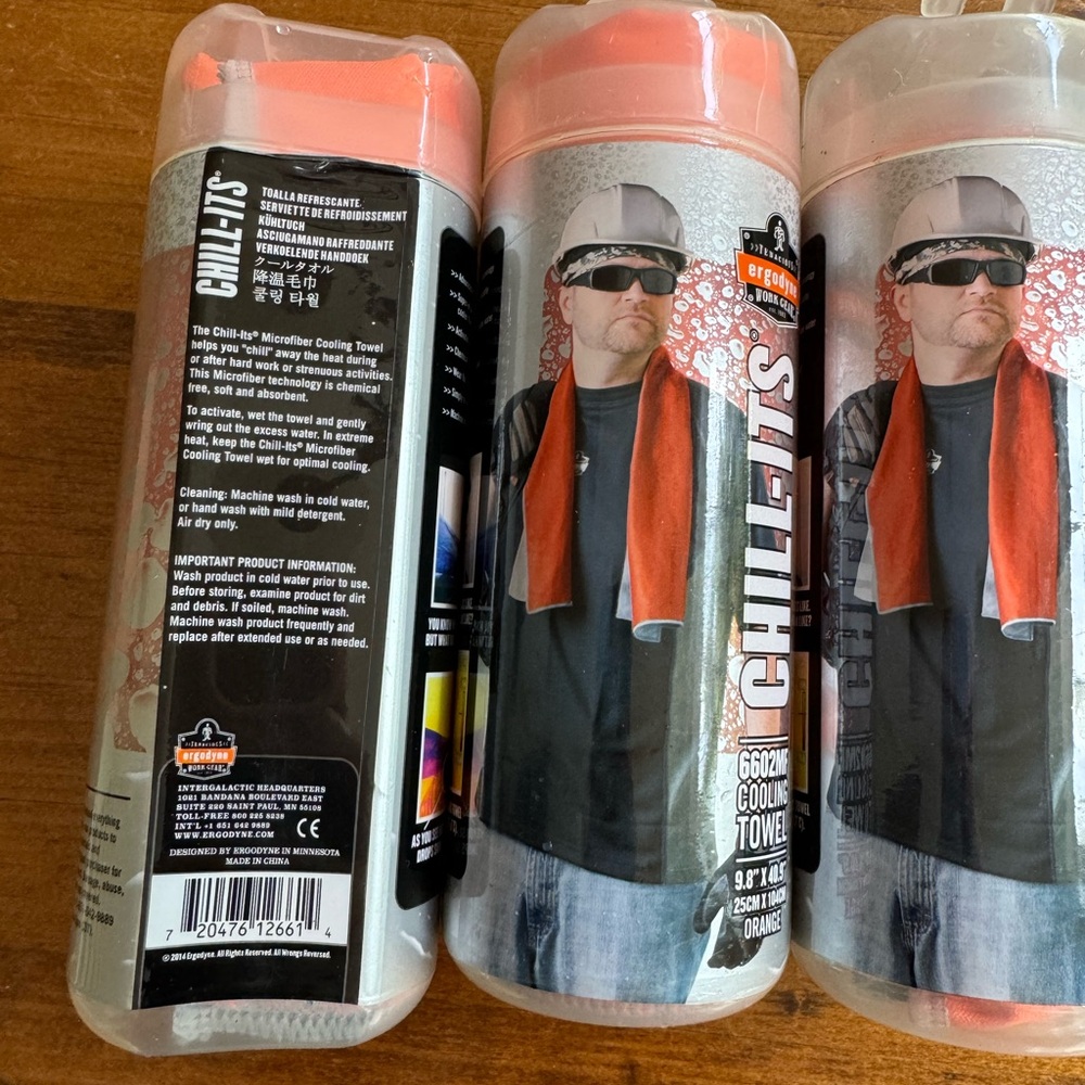 Ergodyne, Chill-Its Cooling Towel, Lime, NIB